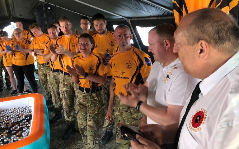 Nigel Mellor and 2018 HMS NEPTUNE Field Gun Crew