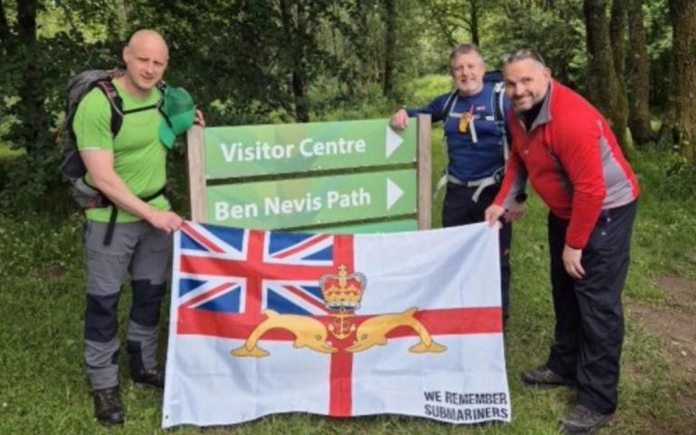 Three Peaks Team at base of Ben Nevis