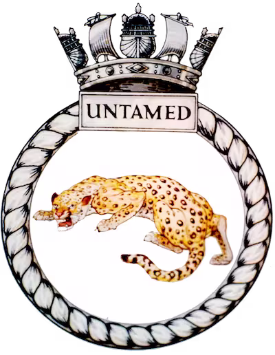 HMS Untamed badge