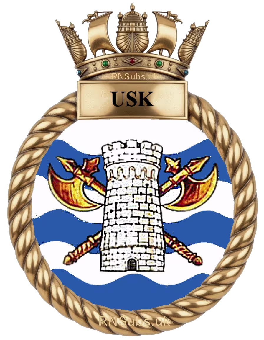 HMS Usk badge